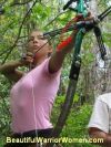 Woman Archer in Pink